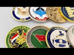 Souvenir-Münze Herausforderungsmünze Custom Zinklegierung Metall Weiches Hartes Emaille Gedenkmünze